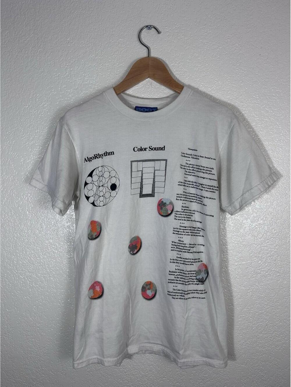 Boot Boyz Biz Graphic T-Shirt Men’s White AlgoRhythm Color Sound Tee Size Smalll
